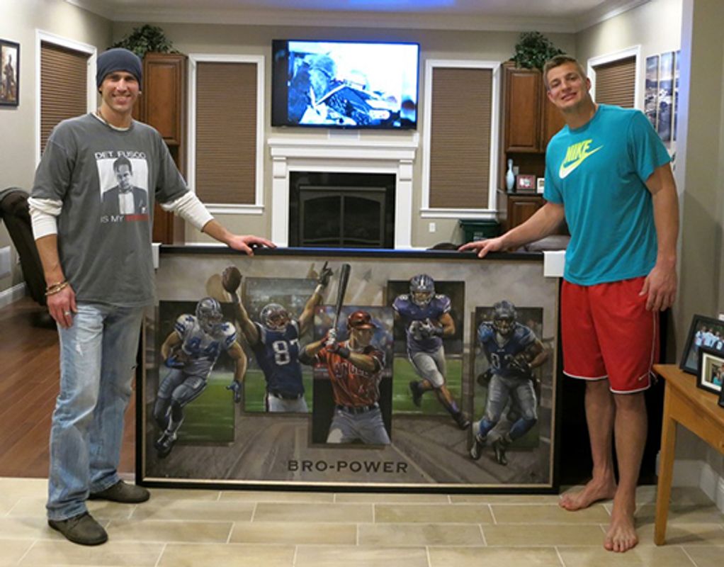 Brian Fox and Rob Gronkowski