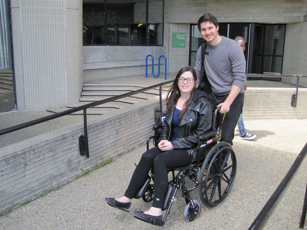 Learning about wheelchair access - Accessibility Awareness Week 2016