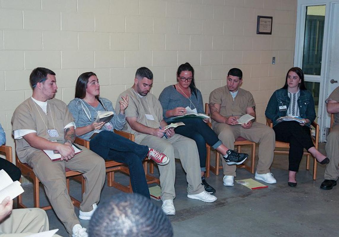 Inside-Out - Service Learning - Students learn side-by-side with Bristol County House of Corrections inmates.