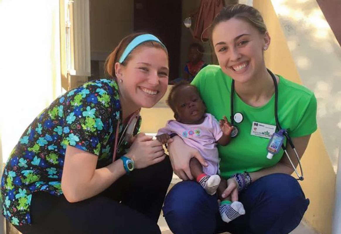 Nursing students in Haiti