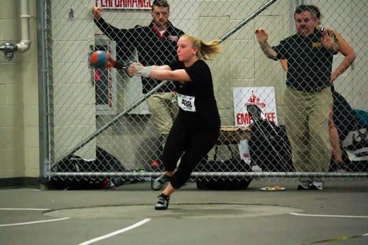 Madison Boucher in a track event
