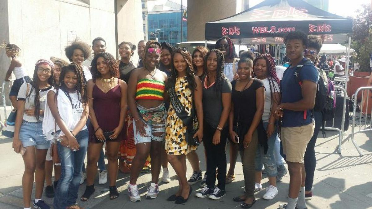 Students at African American Day Parade