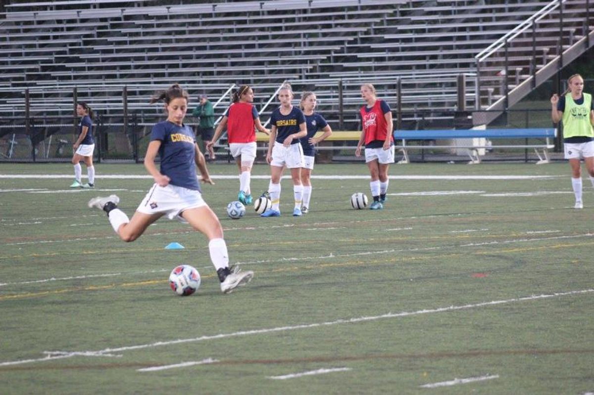 Talia DAmbruoso playing soccer