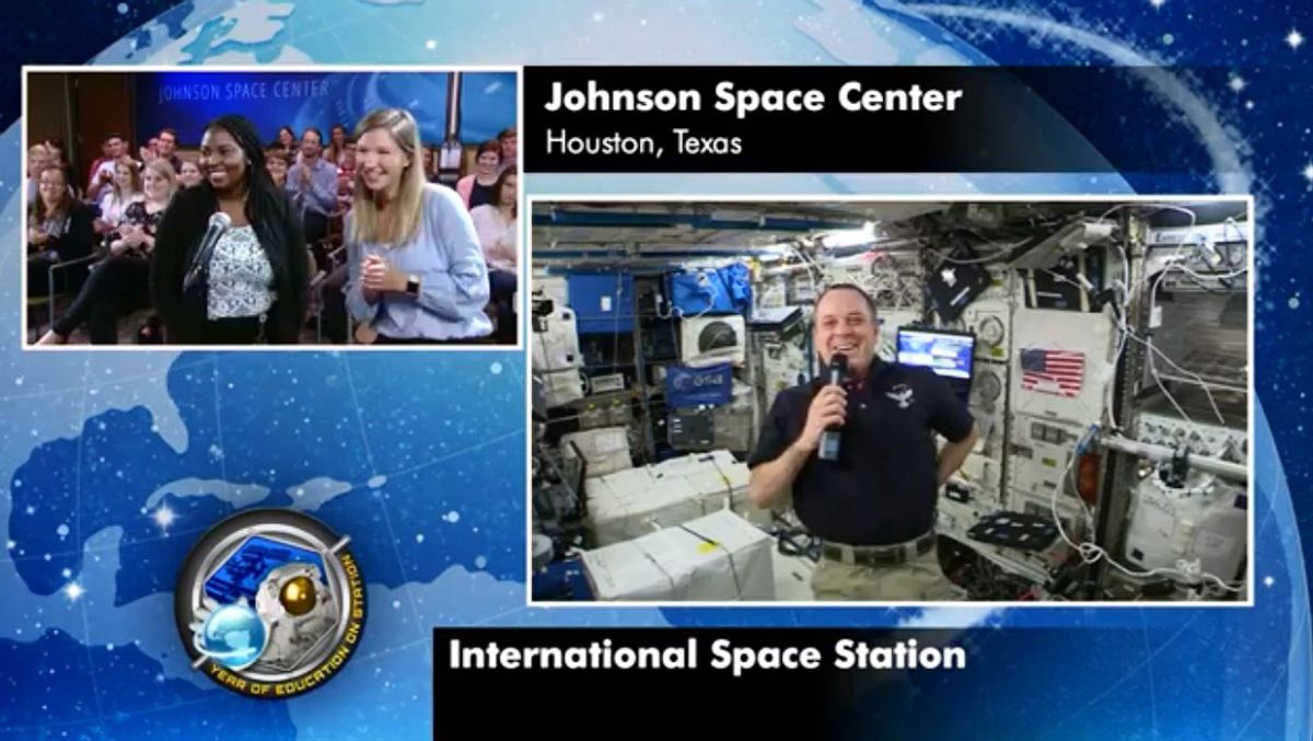 Abigail Mangsen at the International Space Station