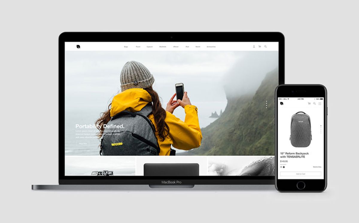 Incase site redesign.