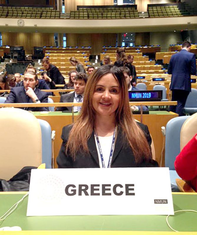 Ana Da Paixao at the Model United Nations