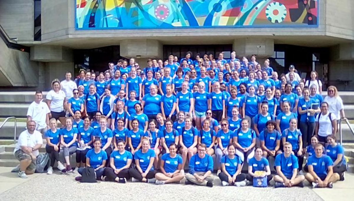 Full group of students in Student Nurse Leadership Academy