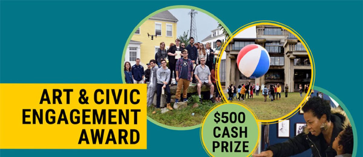 Art & Civic Engagement Award announcement banner