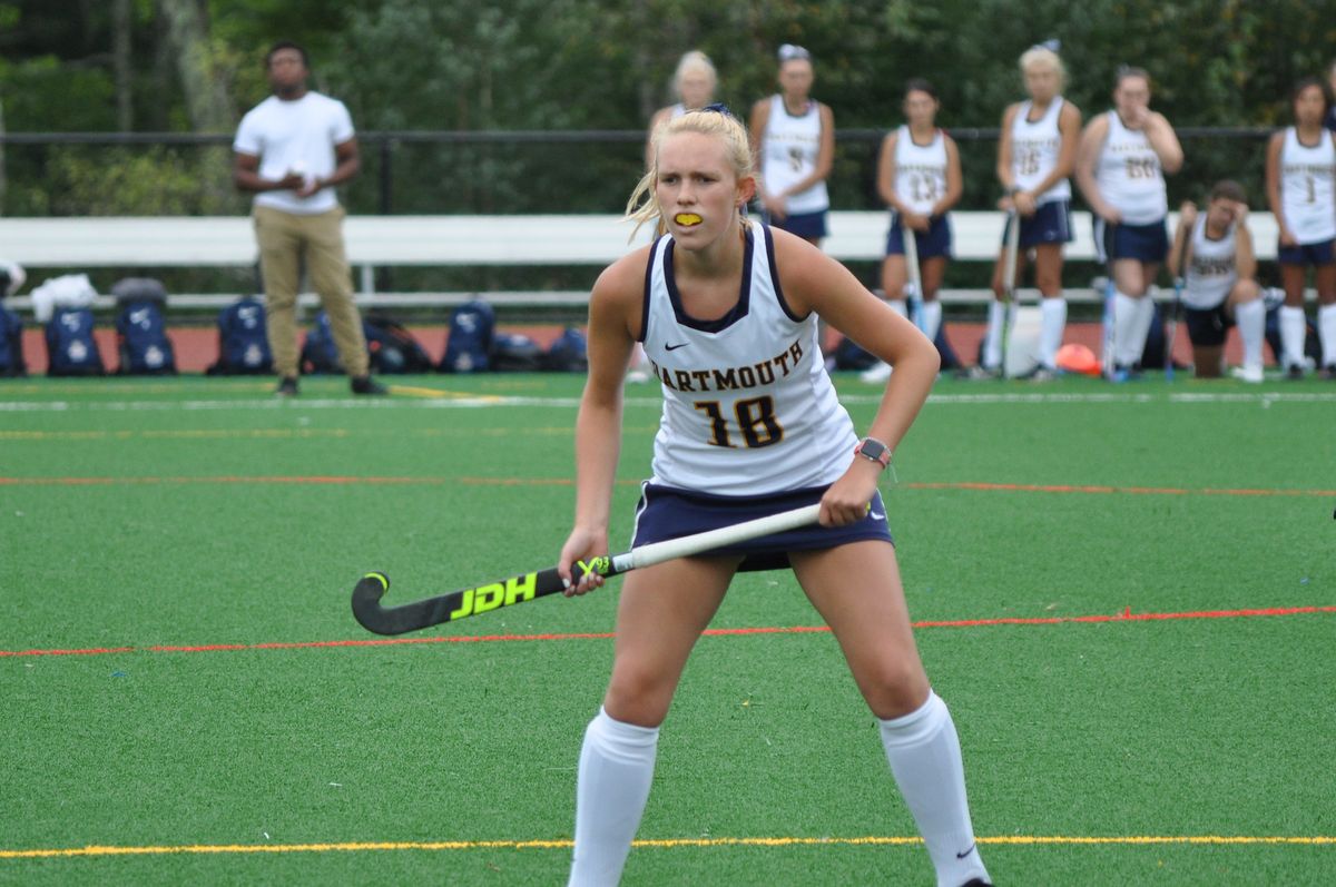 Katie Bridge playing field hockey