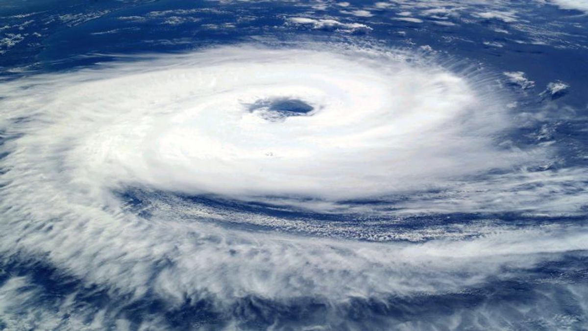 Image of a cyclone from space