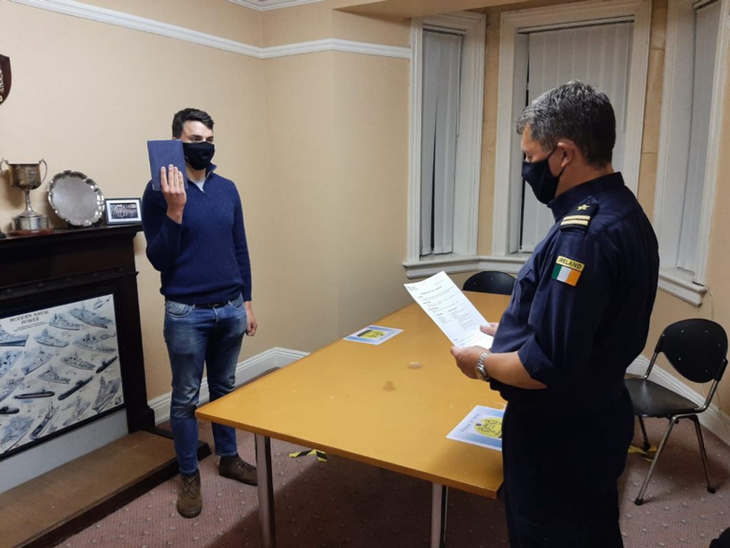 Seán O’Dwyer ’23 joining the Irish Defense Forces