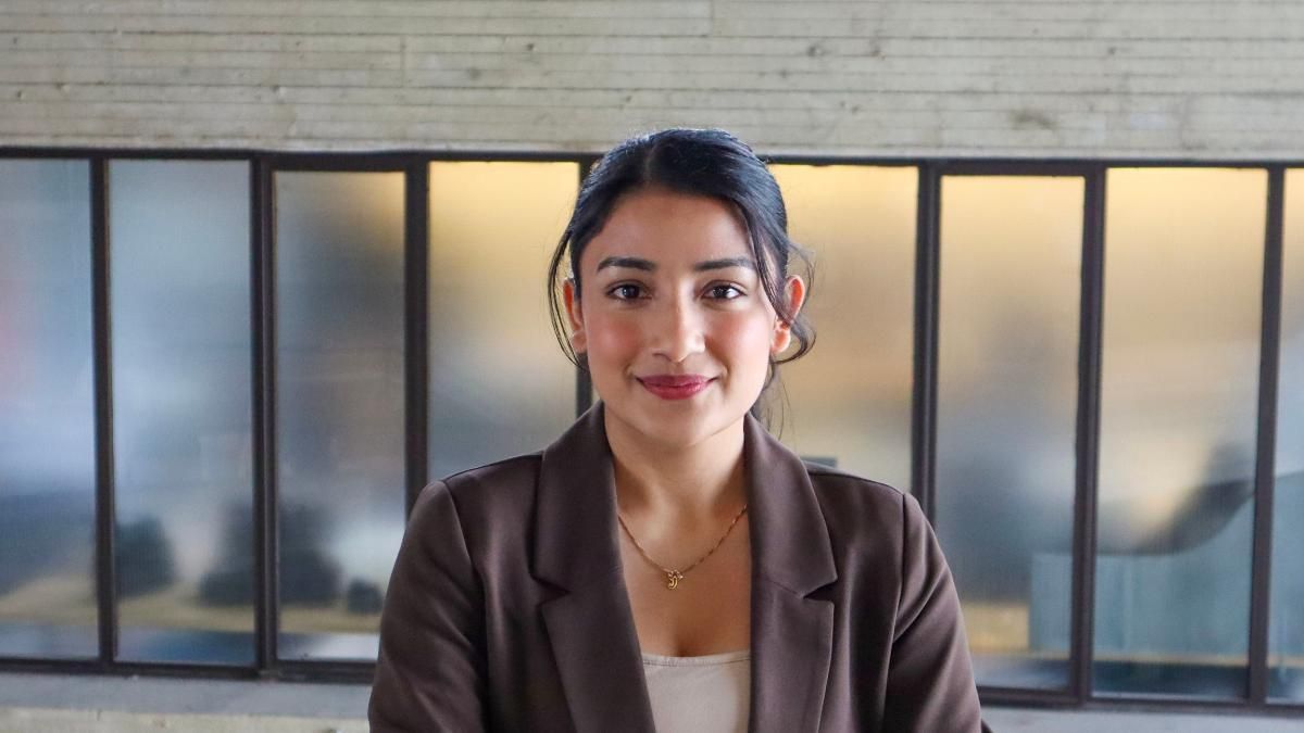 Junior interior architecture + design major Apeksha Prasai '25 pictured in CVPA