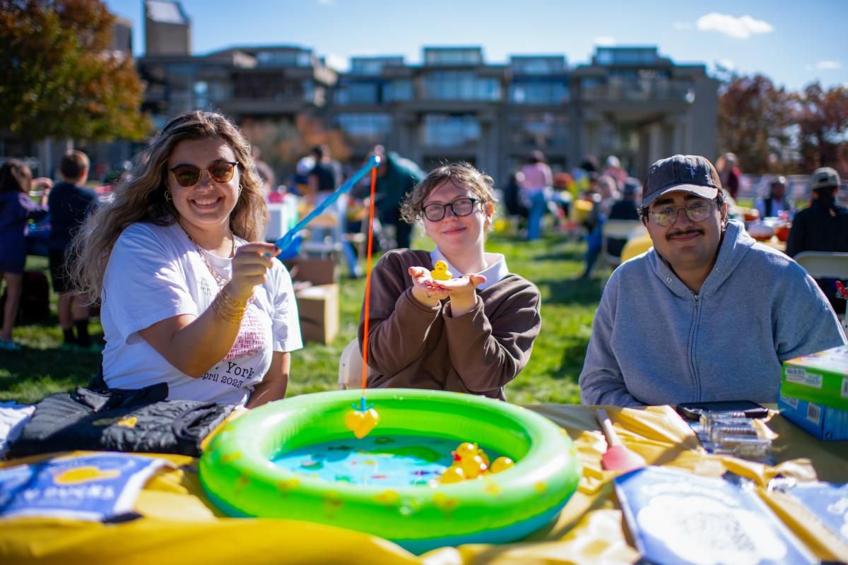Jess Welsh '26 at Blue and Gold Weekend
