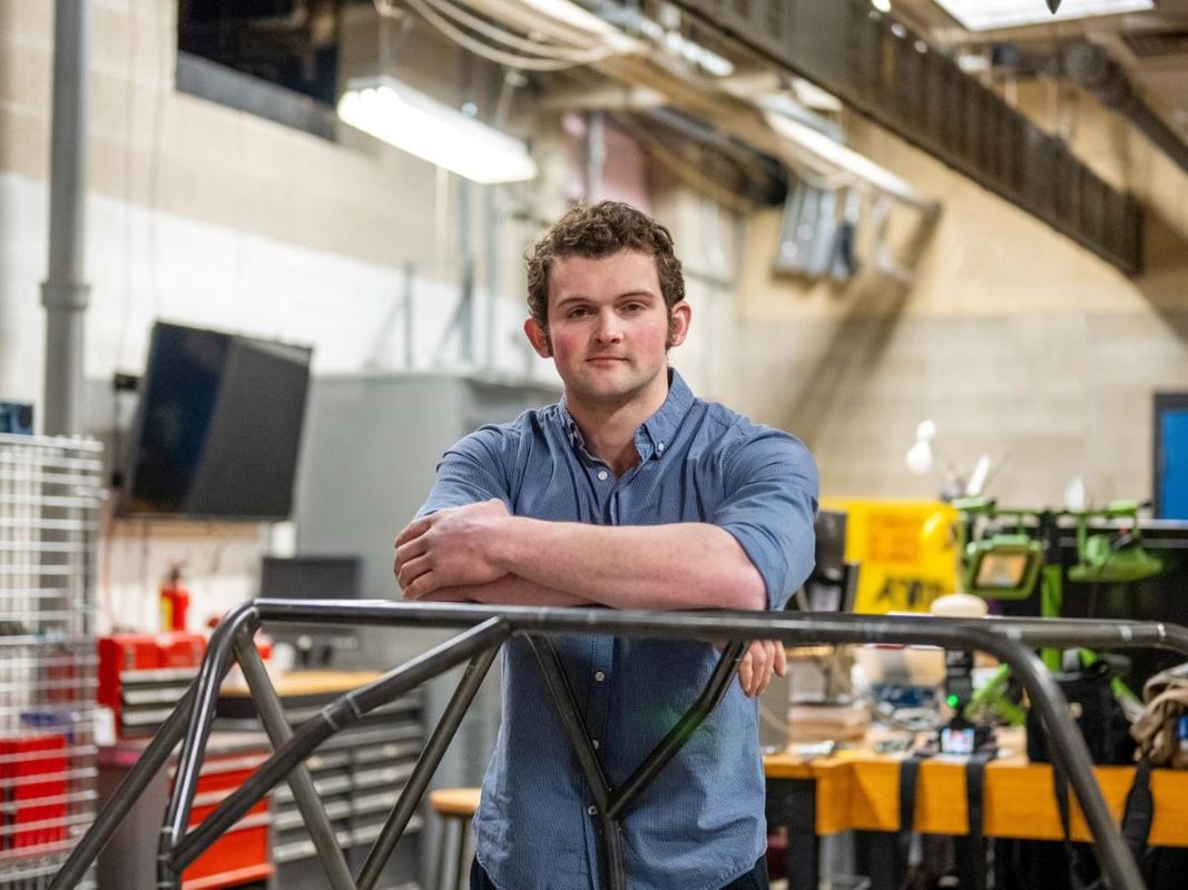 Mechanical engineering student Ryan Masoud portrait