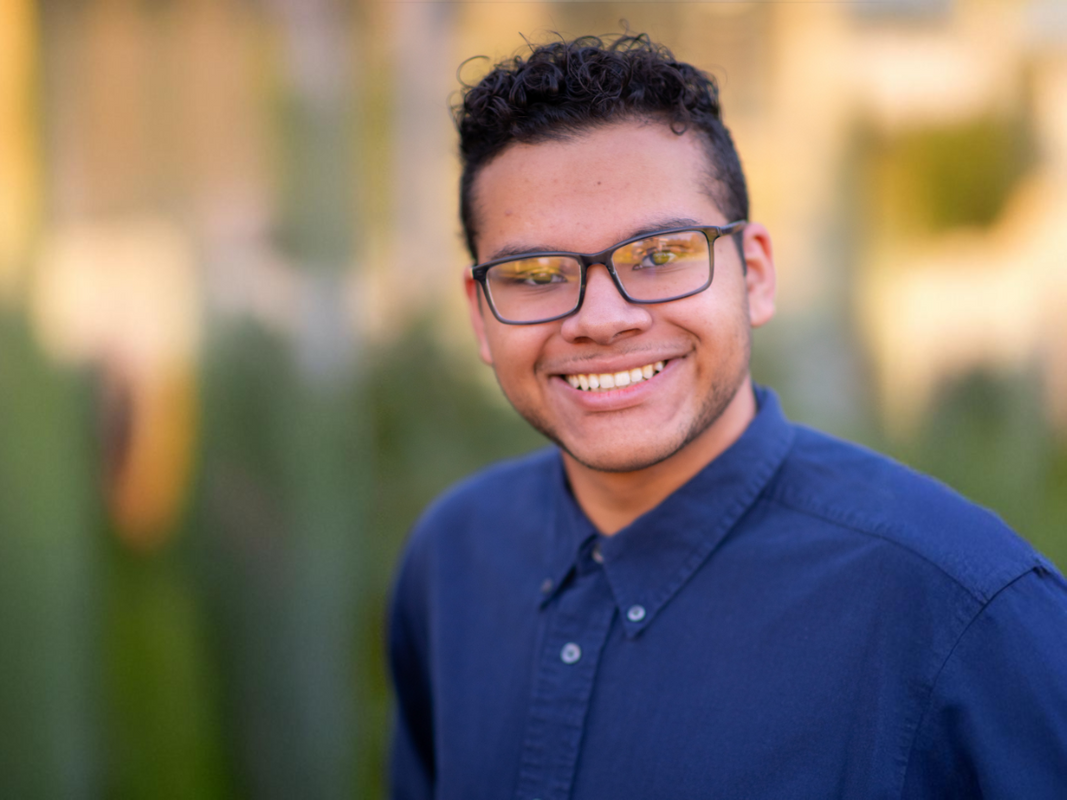 Electrical and computer engineering student Isaiah Ortiz portrait