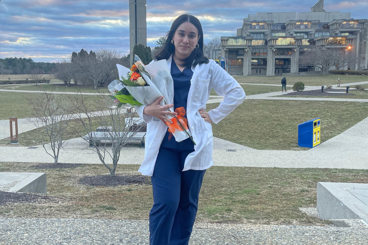 CNHS student gets white coat