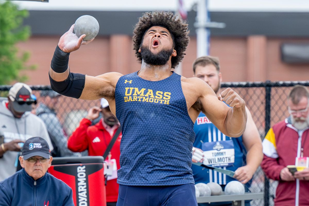 Ancil Alexander throws a shot put at the 2026 Outdoor Track & Field National Championships