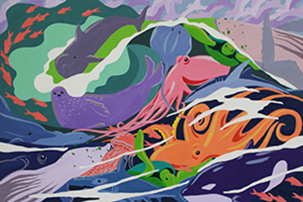 illustration of ocean