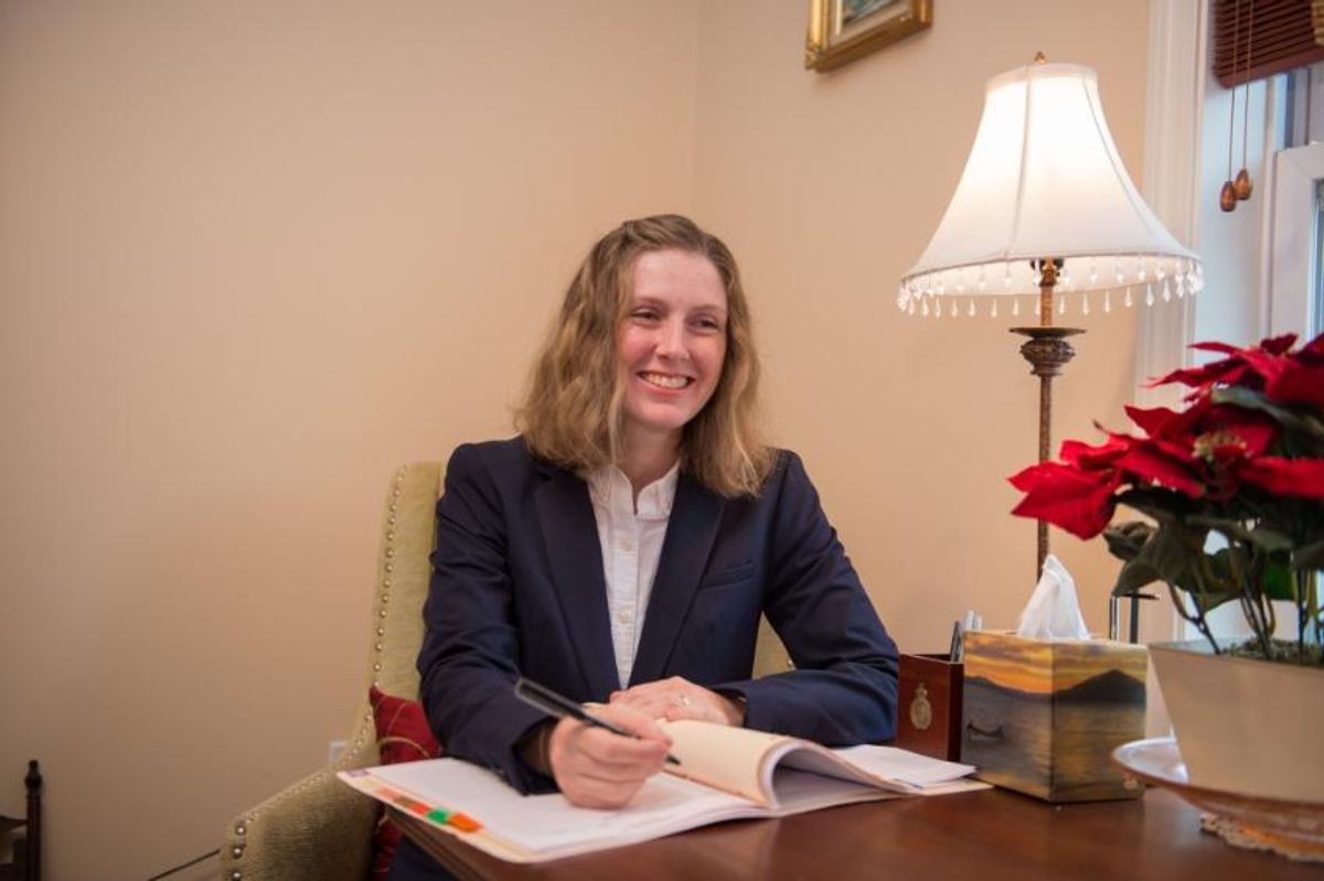 Rachel Allen at work
