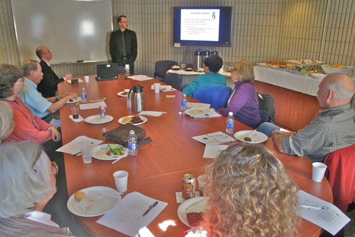 Profs. Revell and Ayotte presenting to TSH group