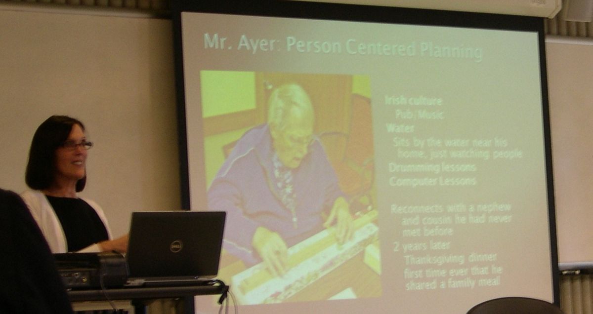 Dr. Katherine Fox presenting 