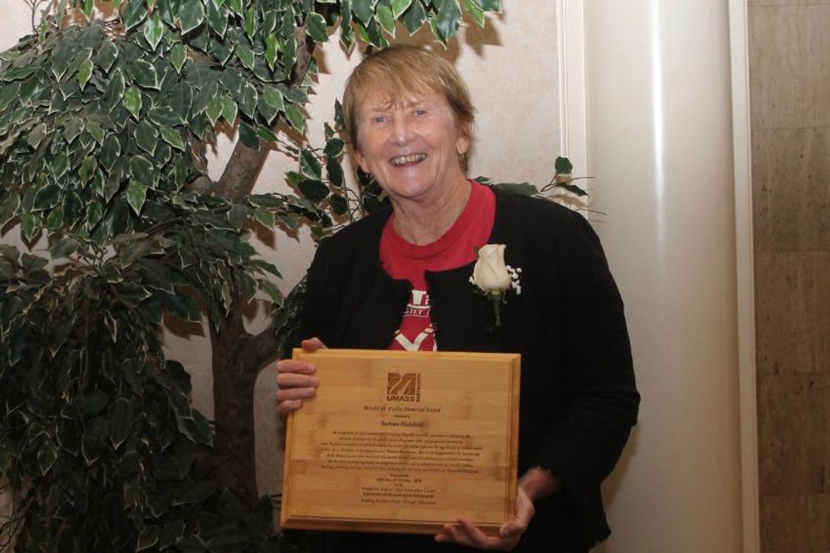 Congratulations to Barbara Madeloni, MTA President for receiving the Arnold M. Dubin Memorial award