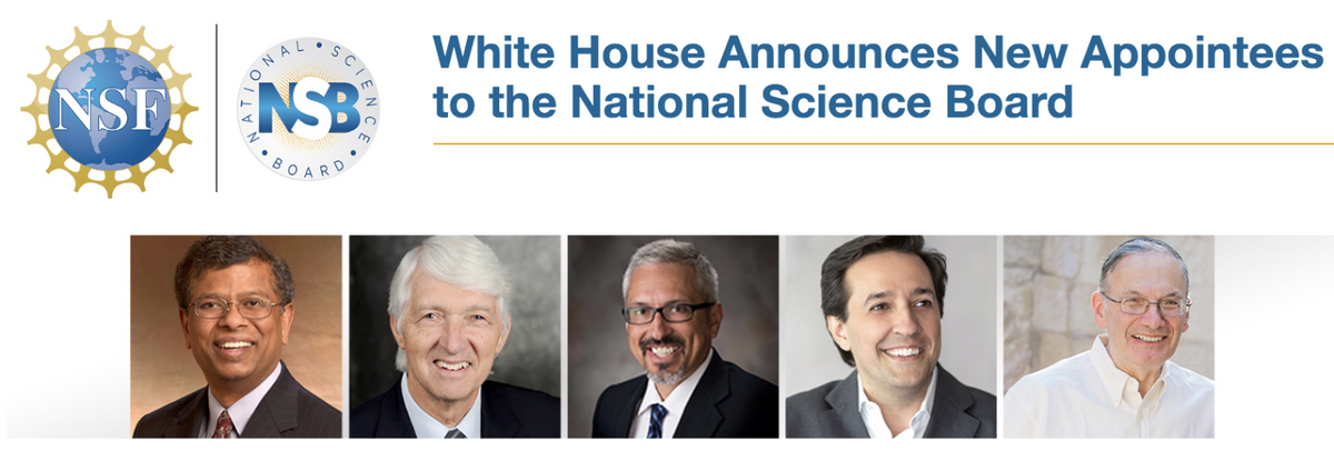 White House Announces New Appointees to the National Science Board