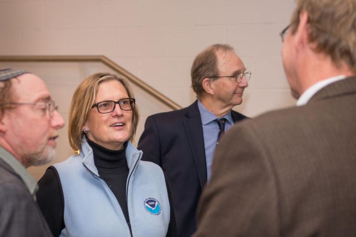 Kathryn D. Sullivan and SMAST professors
