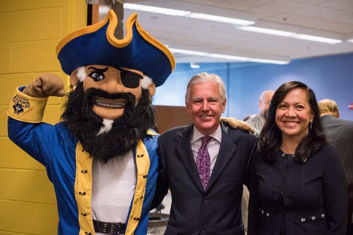 President Meehan and Arnie