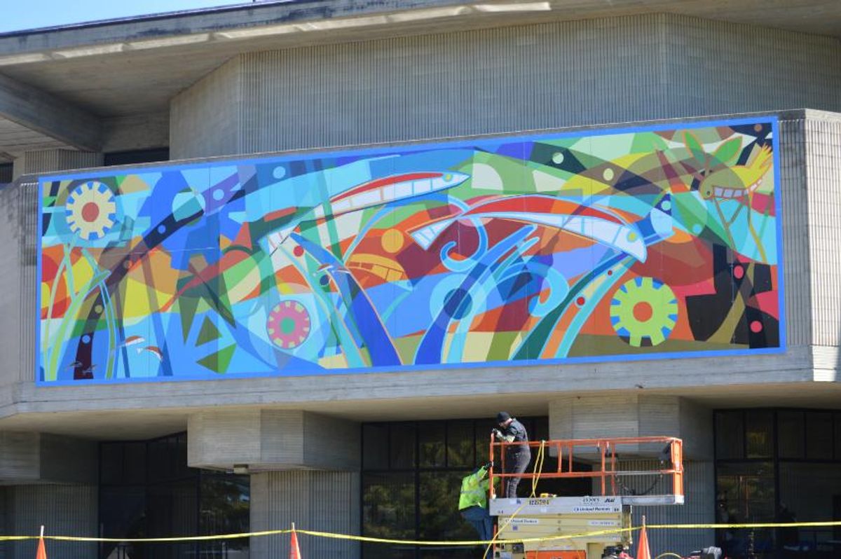 Mural coming together