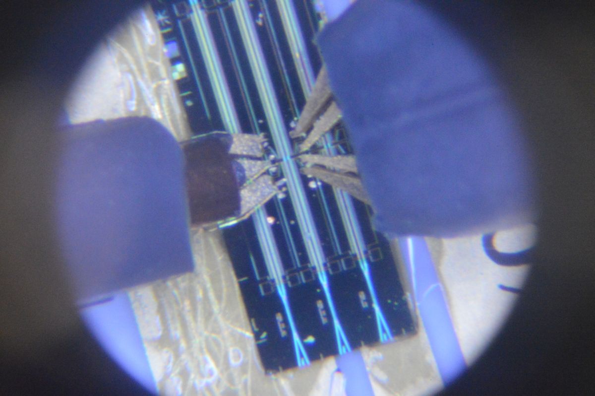 RF Photonics Lab - microscopic view