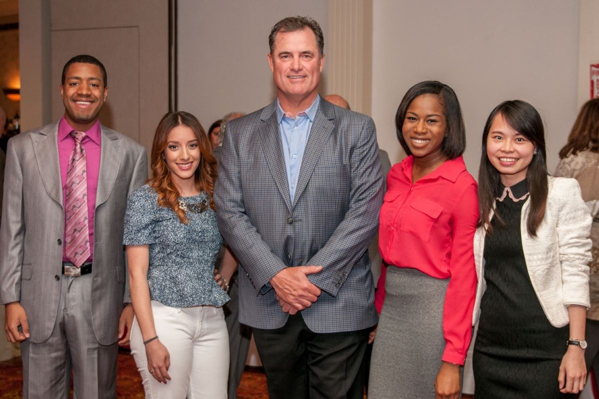 John Farrell and students