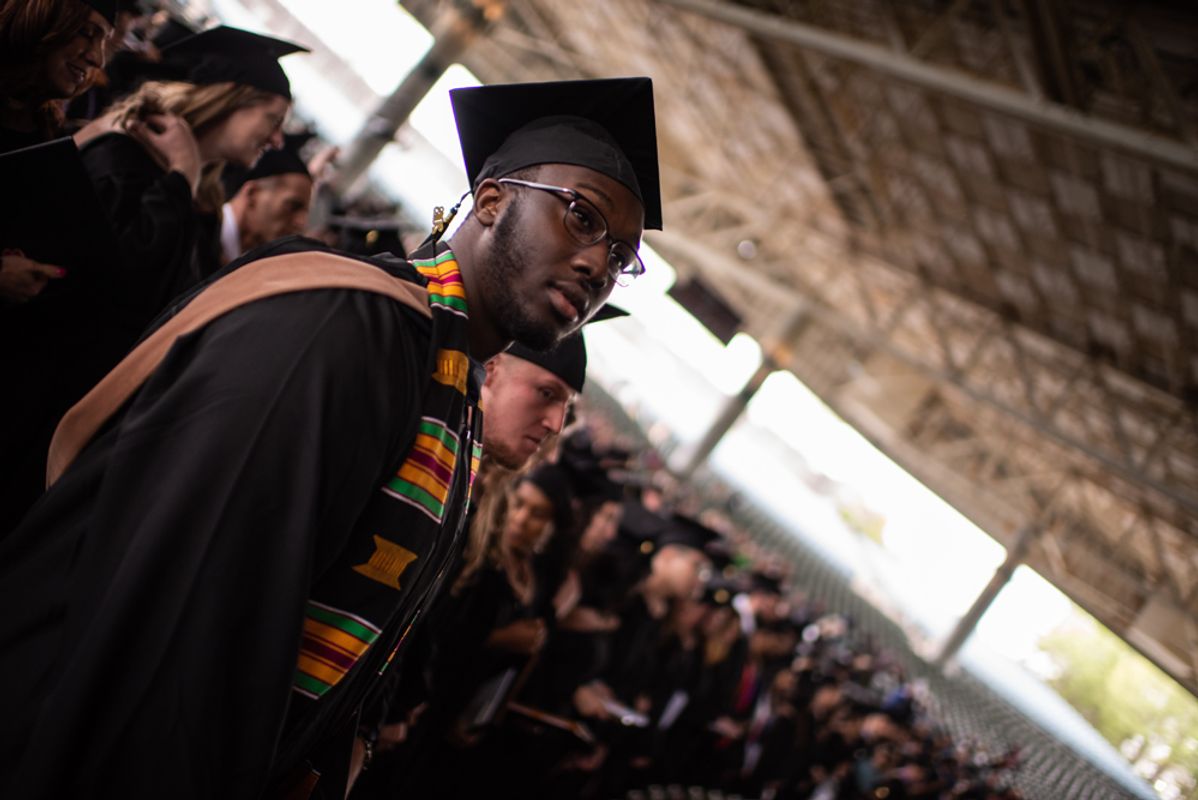 Student graduating