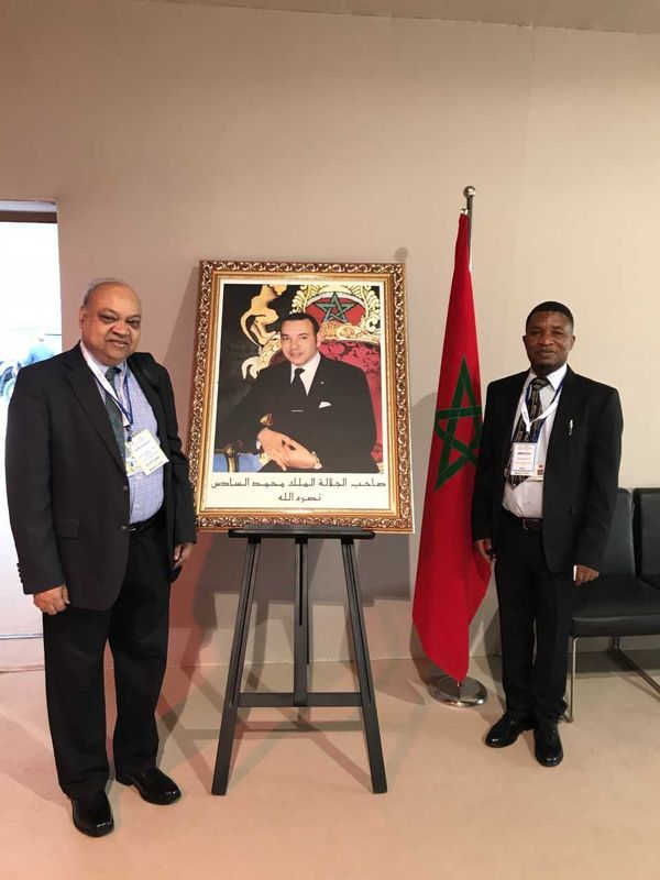 Avijit Gangopadhyay and King Mohammed VI
