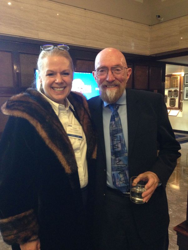 Janeen Romie with Kip Thorne