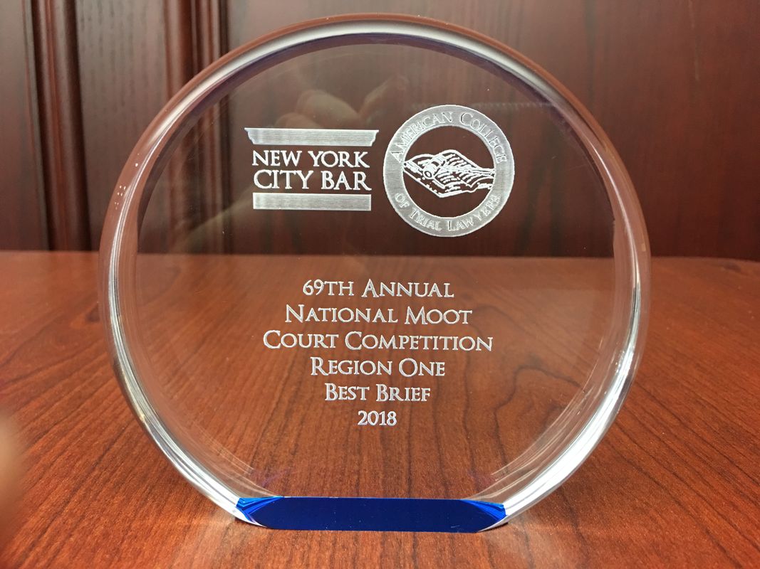 Best Brief Award at National Moot Court Competition