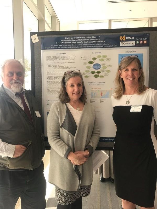 Three professors presenting