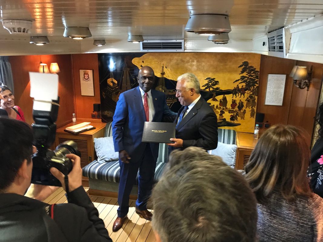 Chancellor with Prime Minister of Portugal
