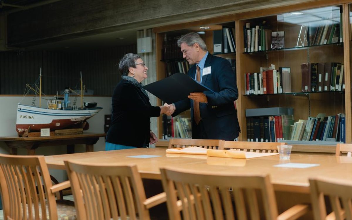 Dr. Gloria de Sá and Representative Tony Cabral