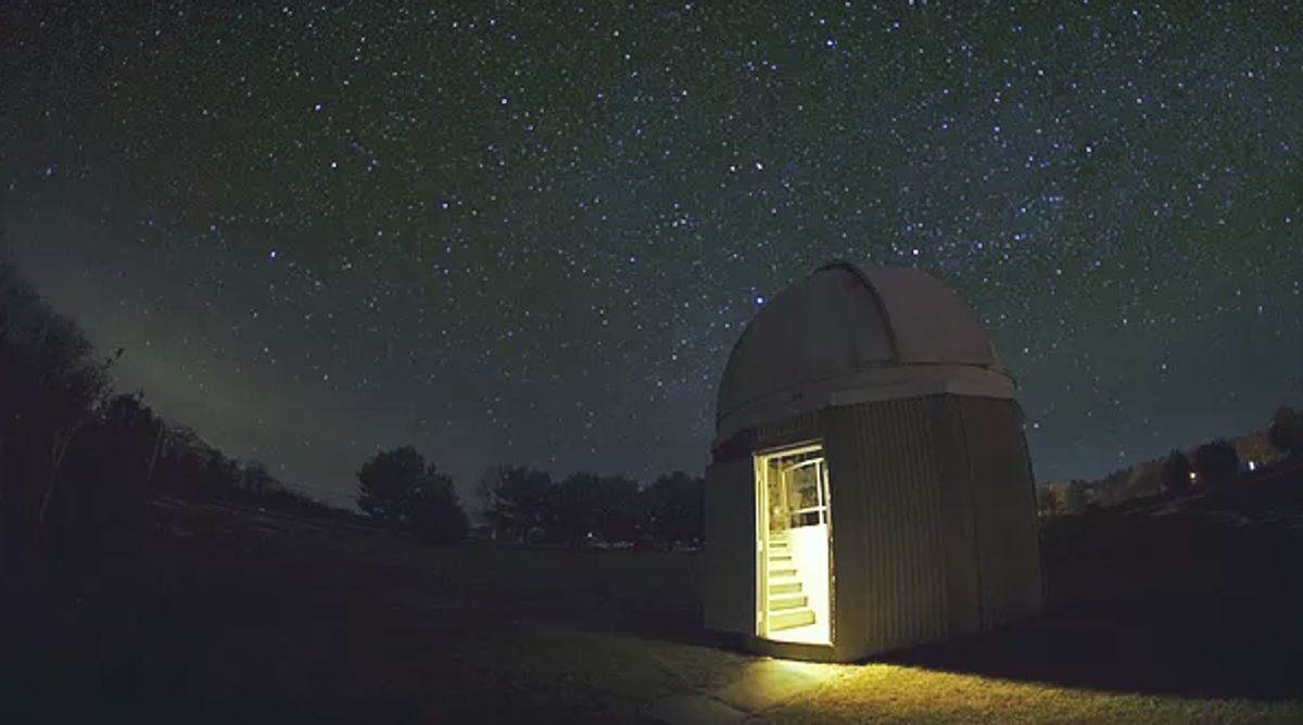 Observatory at night