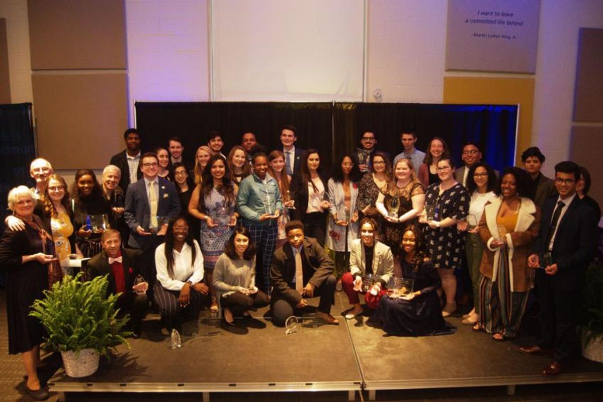 Group photo of student award winners