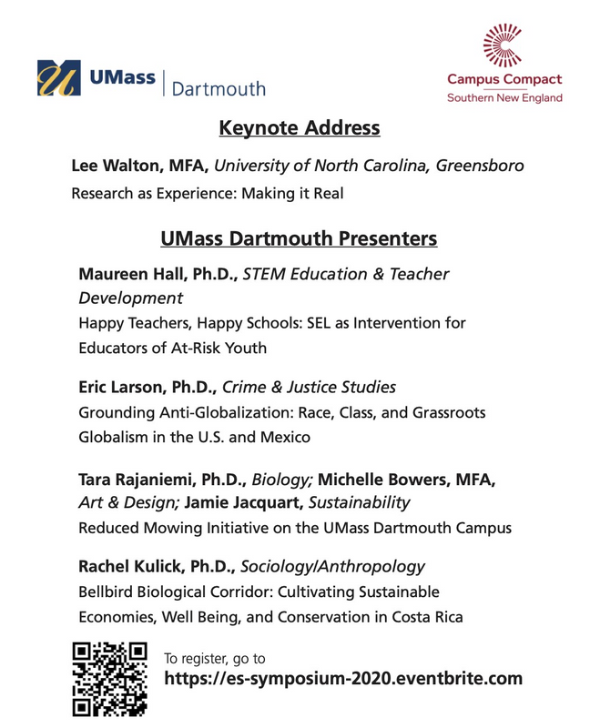 Engaged Scholarship Event Flier