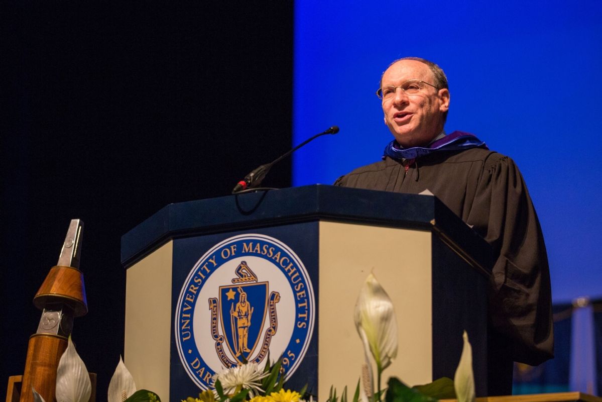 Chief Justice Gants speaking at Law Commencement