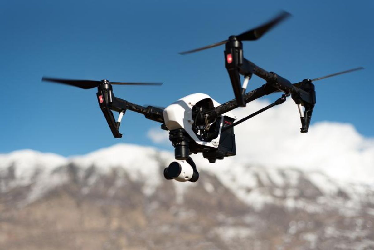 Flying drone photo, courtesy of Pixaby