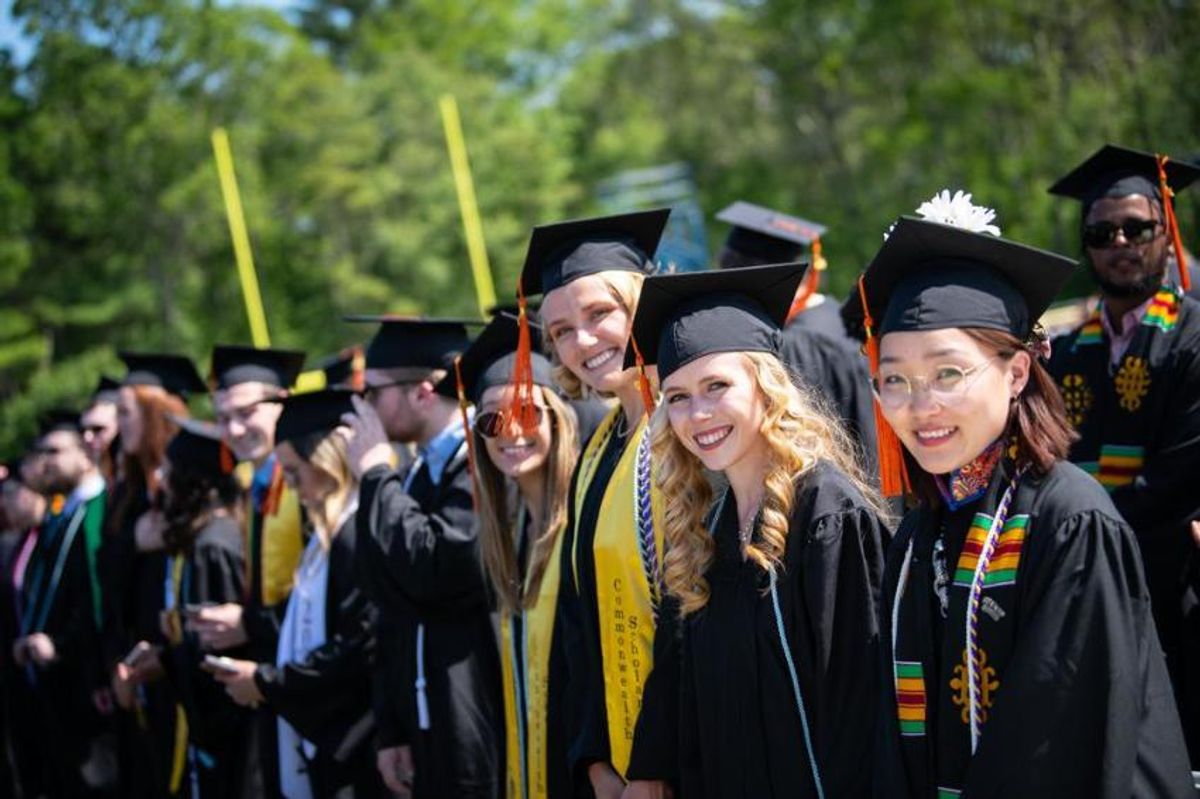 Students at Graduation