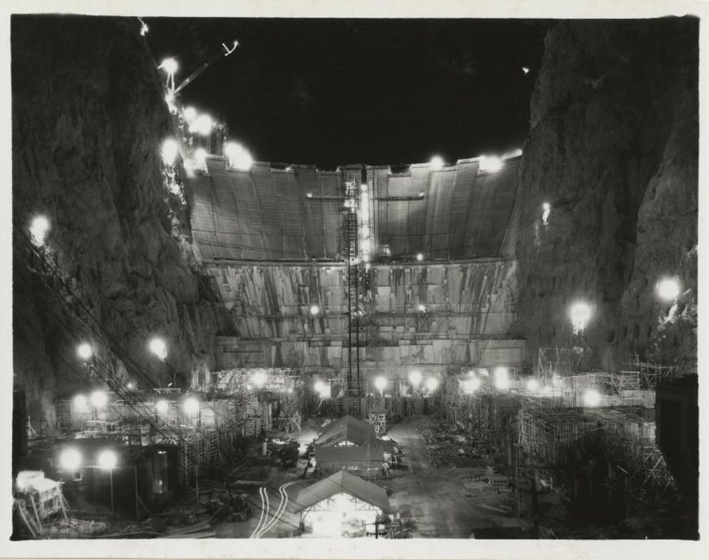Hoover Dam being contructed