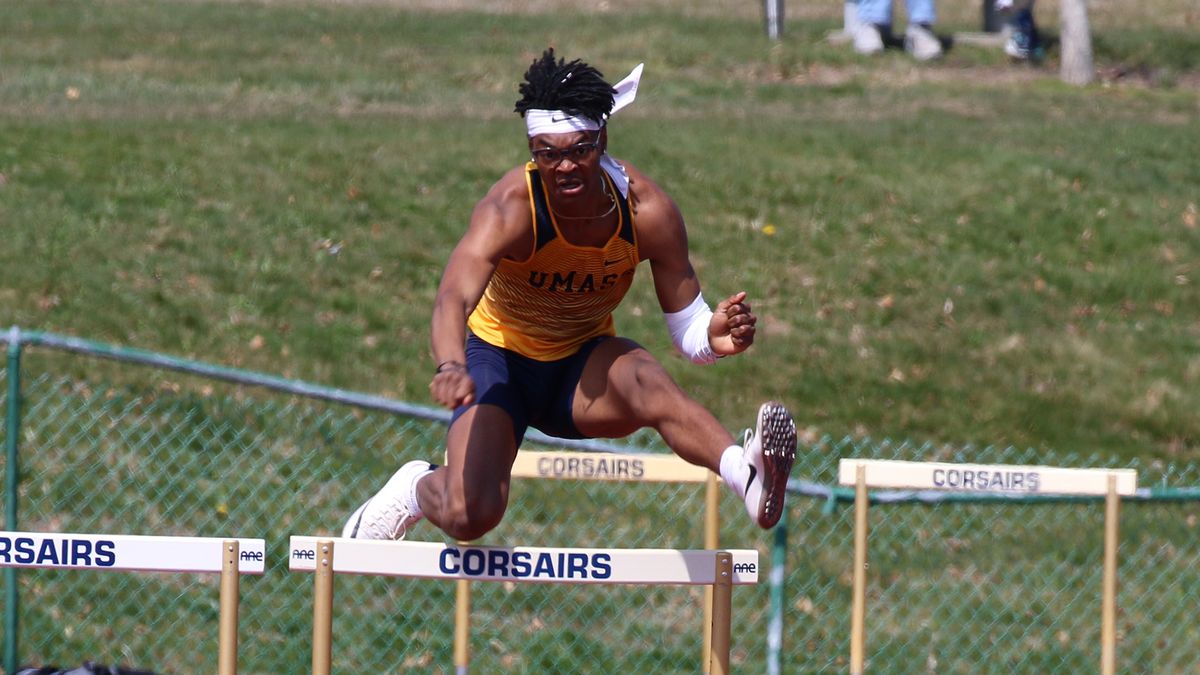 Cam Rodgers jumping hurdles