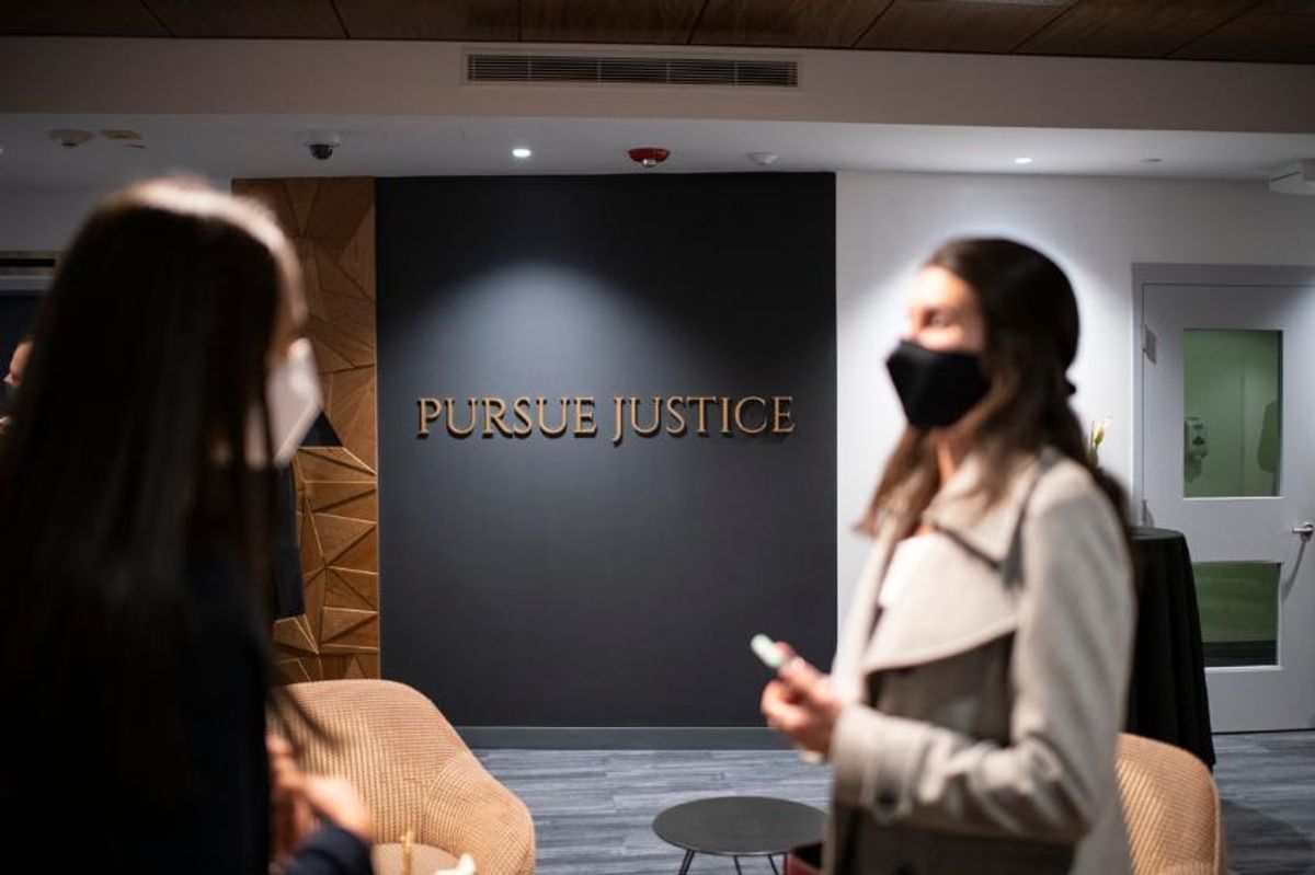Pursue Justice artwork display