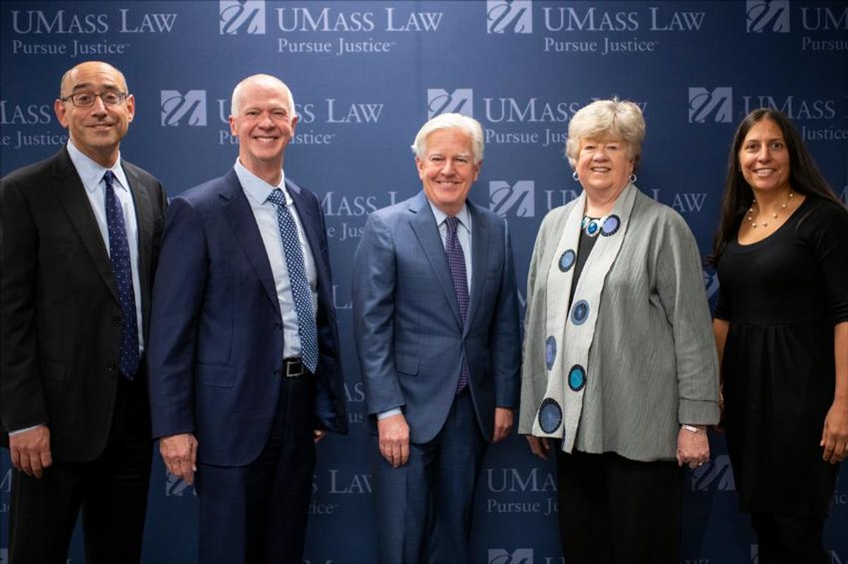 UMass Officials posing