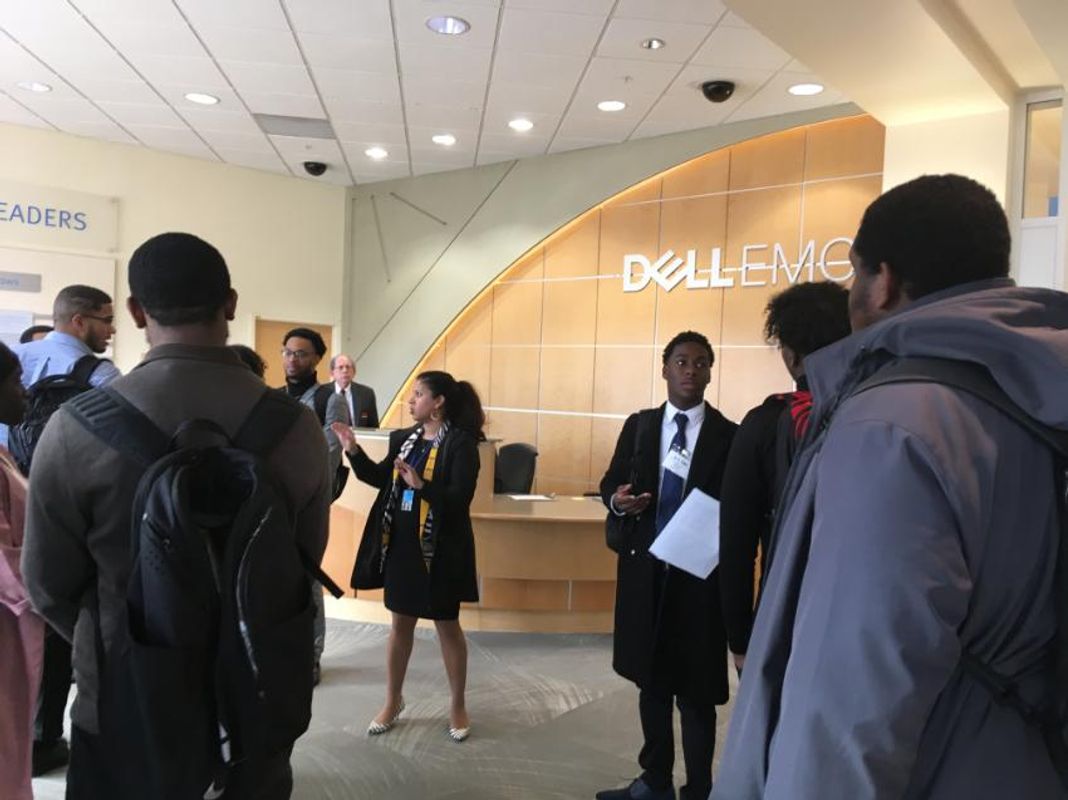 UMassD students at Dell EMC